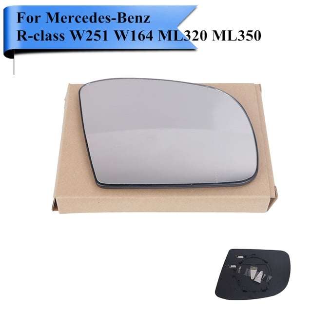 Mercedes W164 Door Mirror Glass + Heater Sensor Right Side 2005-2008 Pre Facelift