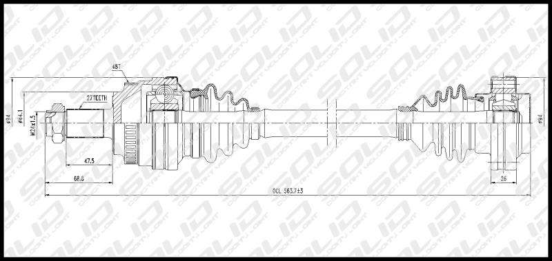 E30 / E36 Front Cv Shaft / Axle - Each (not For 325i)
