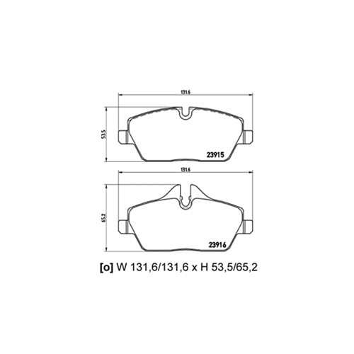 Mini Cooper Front Brake Pads Clubman/roadster 2007-