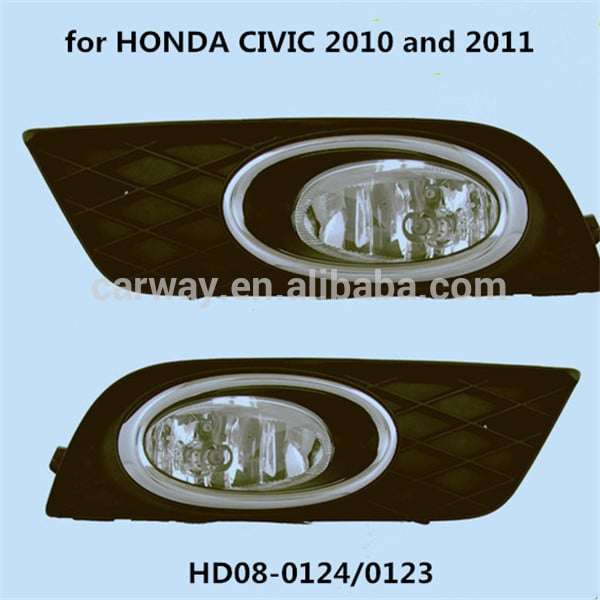 Honda Civic Fog Light Set 2009-2011 With Grills And Chrome Surrounds