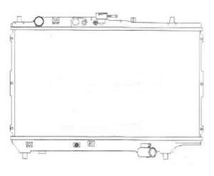Mazda 323 P2 Radiator 1.3/5/6 Mt 350mm