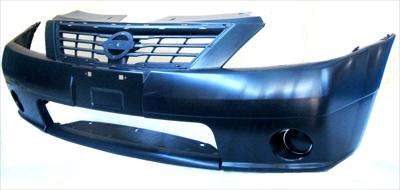 Nissan Np200 Front Bumper Without Fog Lamp Hole Plain, Base 2008-