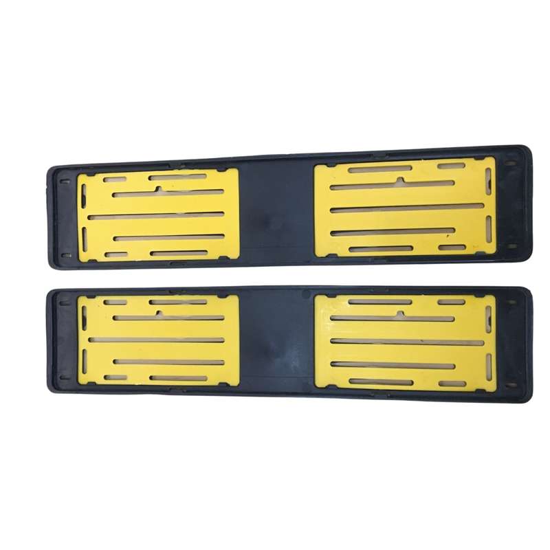 Number Plate Holder Yellow Set Of 2 (plus Screws)