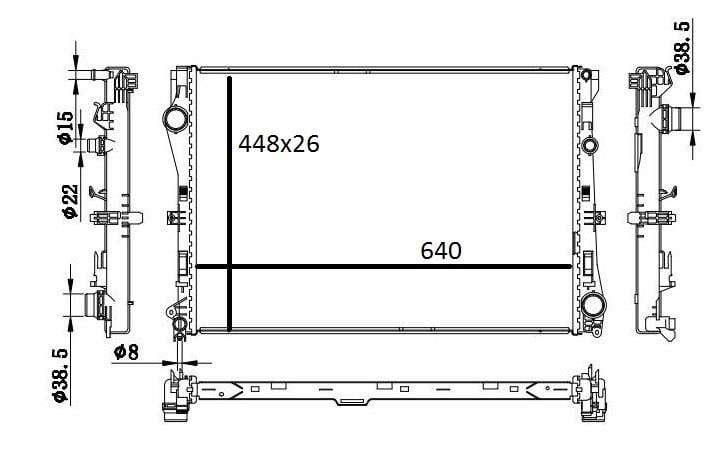 W205 Radiator 2014+