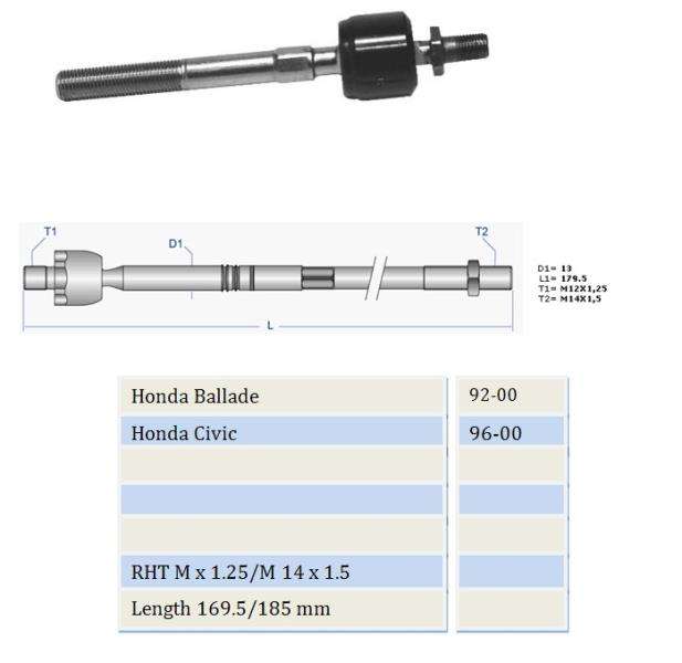 Ballade / Civic S04 Rack End 1996+ (each)