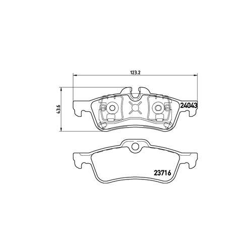 Mini Cooper Rear Brake Pads 2001-
