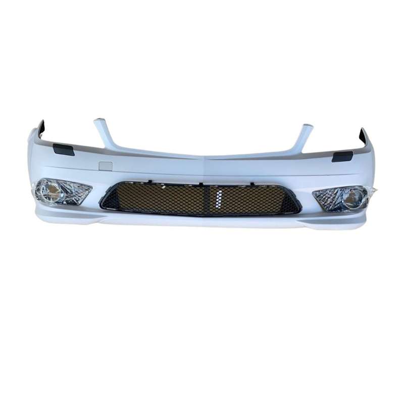 Mercedes W204 2007 Amg Front Bumper Without Pdc , W/washer Hole Complete With Fog Lamp / Bumper C...