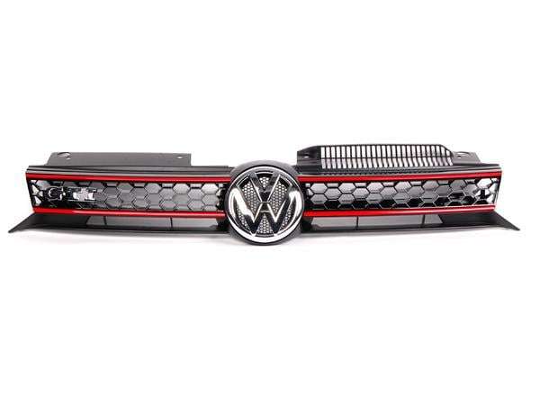 Golf 6 Gti Grille + Red Moulding + Gti  Badge Hole 2009-2012