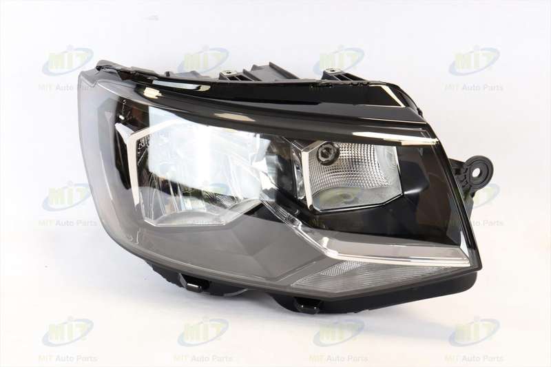 Vw Transporter/caravelle T6 Head Lamp,+motor, Black, Halogen, Rh E-marked, Early Model, L1 15-20