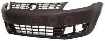 Caddy 3 Front Bumper With Grilles And Fog Light Hole 2011-2015