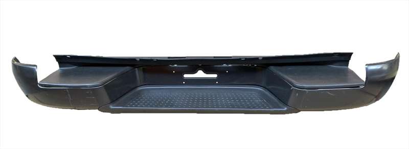 Vw Amarok Rear Bumper+bracket+rubber Black, Double Cab, Complete 2010-