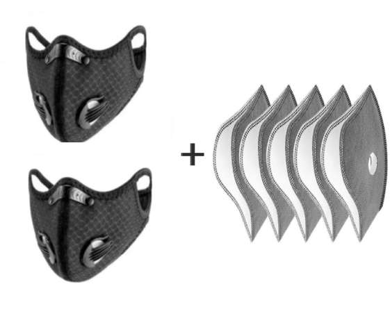 Cycling Sports Mask with double Valve