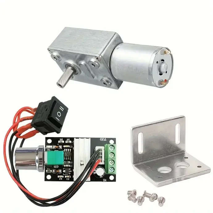 Worm Gear Motor (12V 6PM 70kg.cm)
