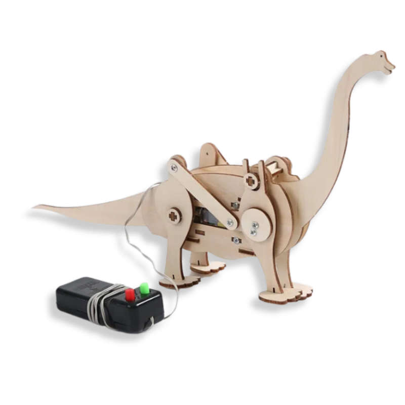 STEM Educational Toys - Brian the wooden Mechanical walking Brachiosaurus Kit