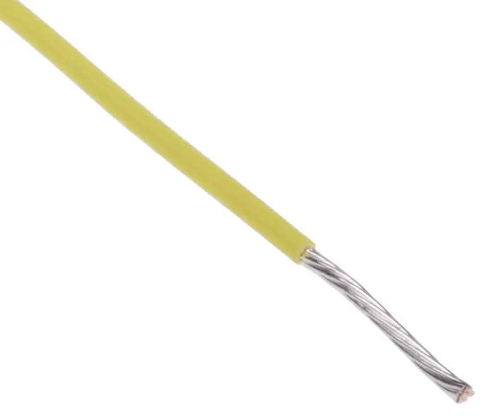 0.4mm Yellow PVC Insulated Tinned Copper Wire per Meter