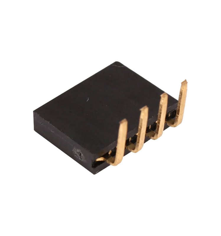 4-pin Angled female header (10 Pack)