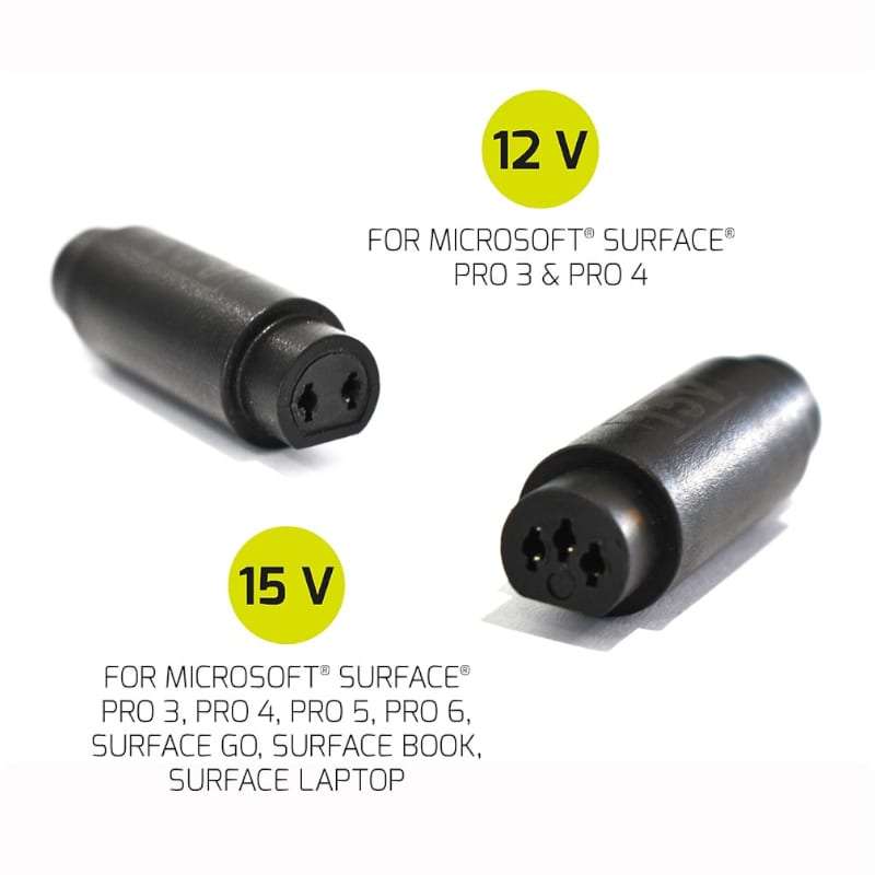 Port Connect 60W for Microsoft Surface Adapter - Black