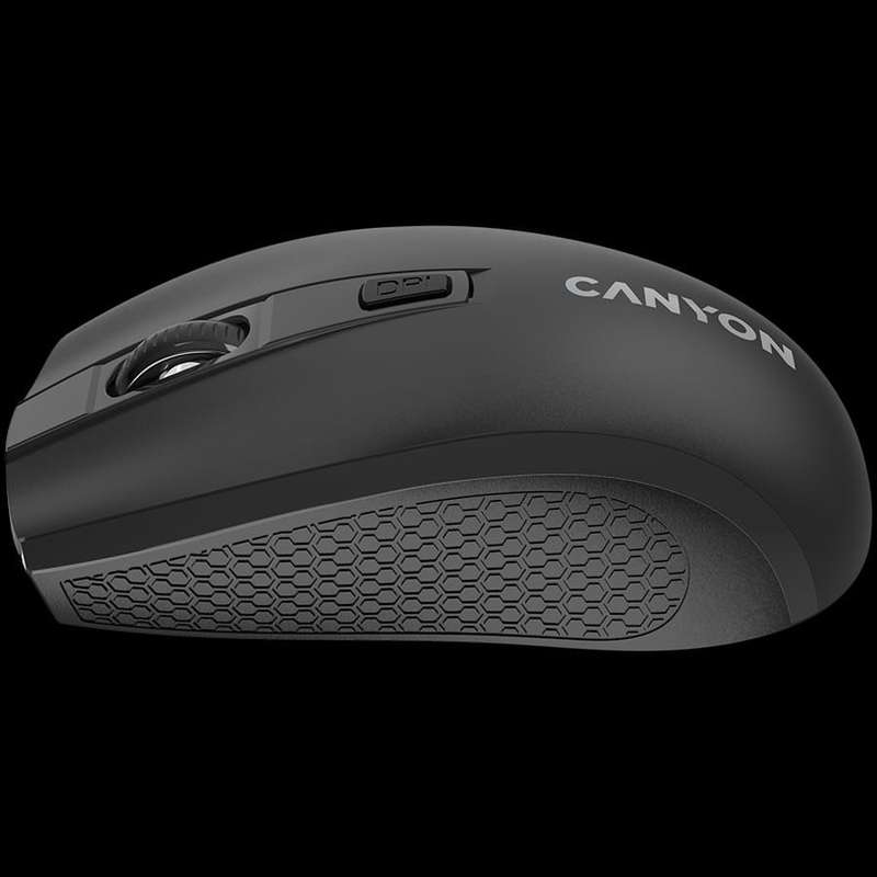 CANYON MW-7, 2.4Ghz wireless mouse, 6 buttons, DPI 800/1200/1600, with 1 AA battery ,size 110*60*...