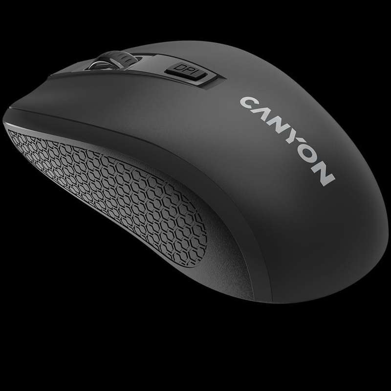 CANYON MW-7, 2.4Ghz wireless mouse, 6 buttons, DPI 800/1200/1600, with 1 AA battery ,size 110*60*...
