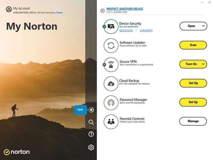 Norton 360 Deluxe (5 Device/Up to 50GB)