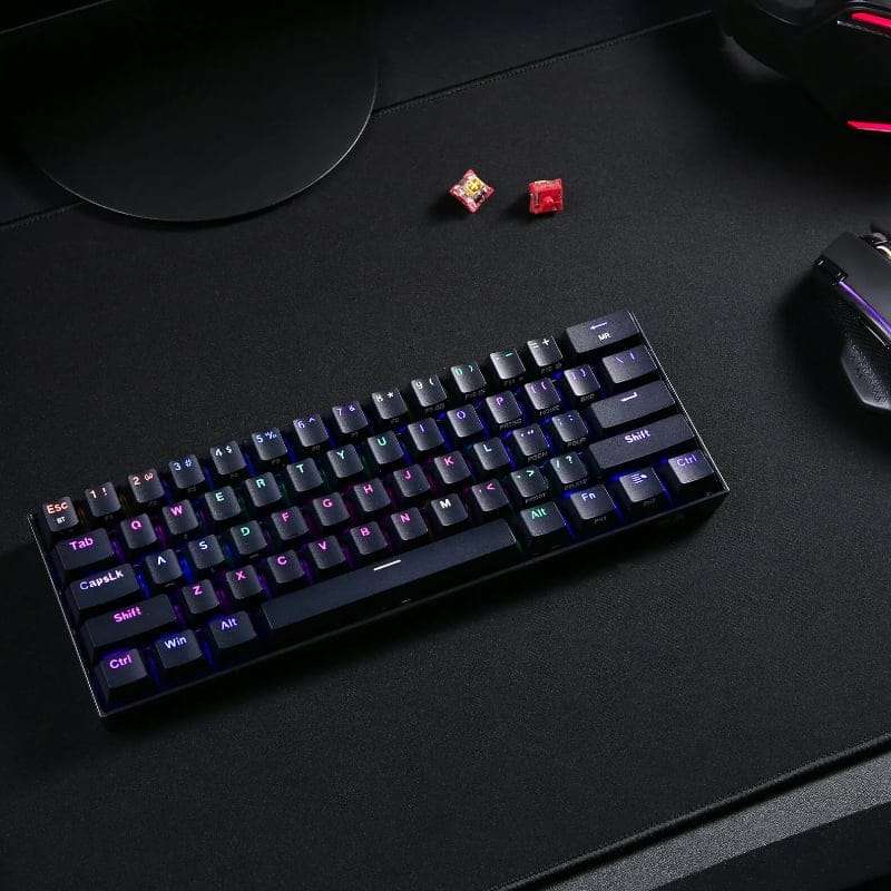 REDRAGON DRACONIC PRO Mechanical 61 Key|Bluetooth 5.0|RGB 9 Colour Modes|Rechargable Battery|Type...