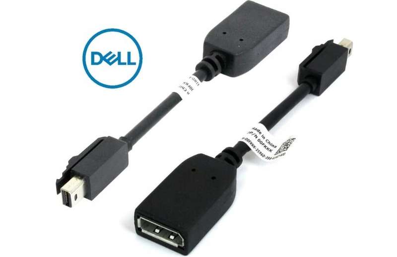 Dell Display Port Female to Mini DP Male Adapter Dongle