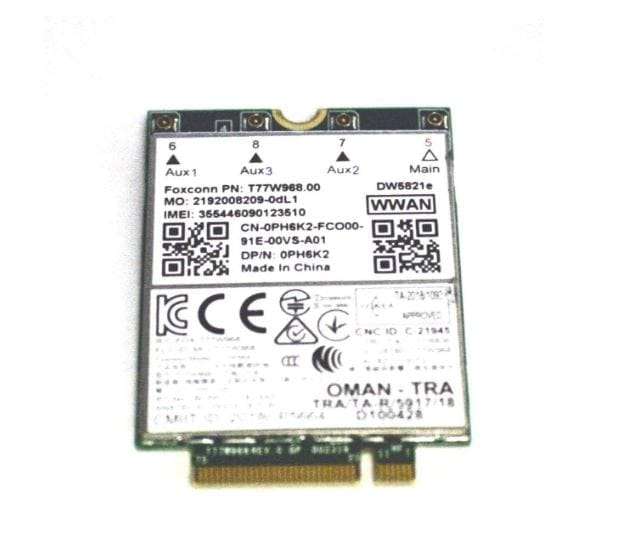 Dell Latitude Snapdragon X20 LTE 4G, T77W968, DW5821e, Network card (Compatible with Dell 5400, 7...