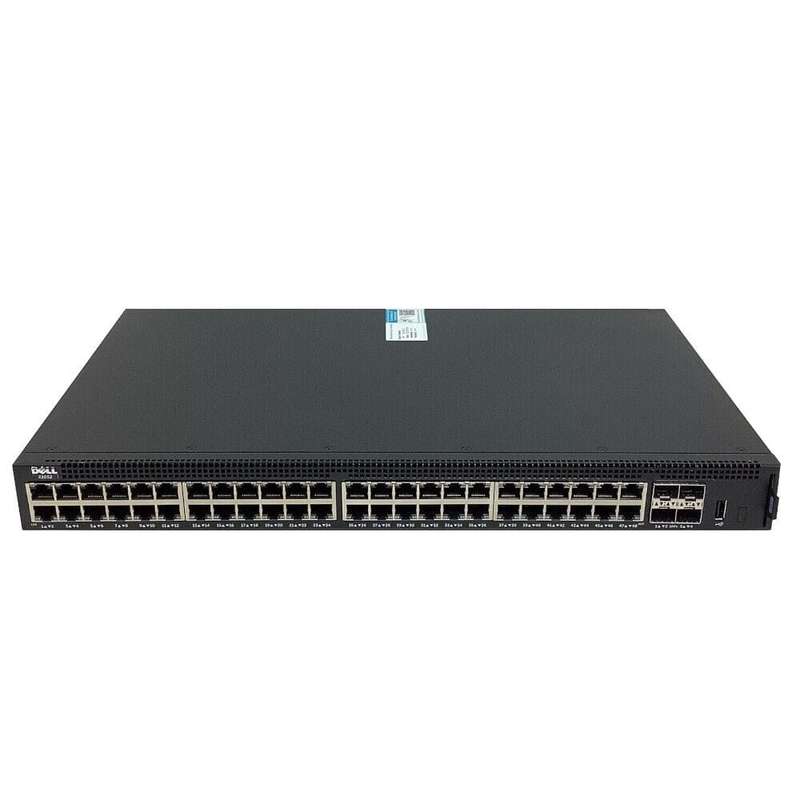 Dell X-Series X1052 48-Port L2+ Gigabit Ethernet 10/100/1000Base-T, 4x 10Gb SFP+ 1U Smart Managed...