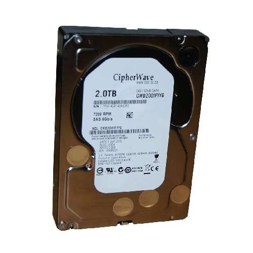 2TB WD RE (Branded CWD / Dell PowerEdge QVL), SAS, 6GB/s, 3.5, 7200RPM, 32MB Cache, Enterprise...
