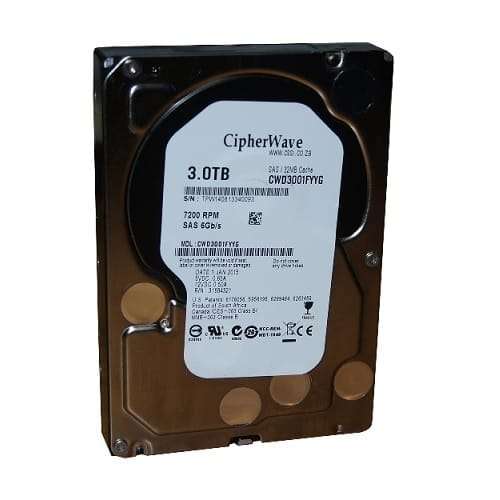3TB Western Digital Enterprise (CWD Branded) 3.5" SAS 7.2K RPM Enterprise Server HDD