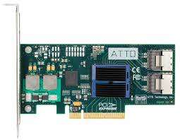 ATTO (ESAS-H608-000) ExpressSAS H608 8-Port Internal 6Gb/s SAS/SATA PCIe HBA