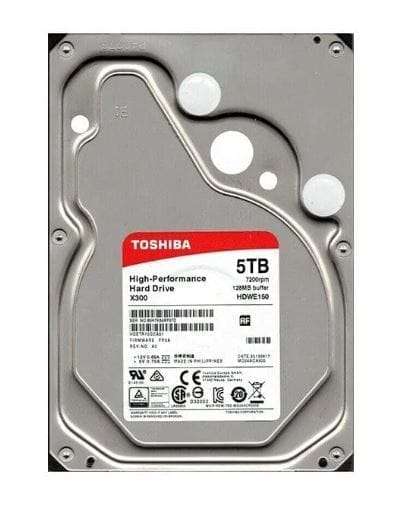 5TB Toshiba, 7200RPM, 128MB, 6Gbps, 3.5", SATA-III Hard Drive (ReNew)