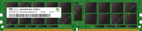 64GB Hynix, PC4-17000, DDR4 (2133MHz), Server Enterprise, ECC Registered CL15 288-Pin DIMM 1.2V Q...