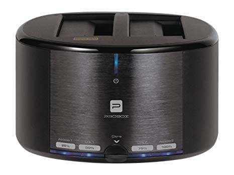 Mediasonic ProBox USB 3.0, 2 Bay 2.5" / 3.5" SATA SSD / Hard Drive Docking Station w/ Clone Funct...