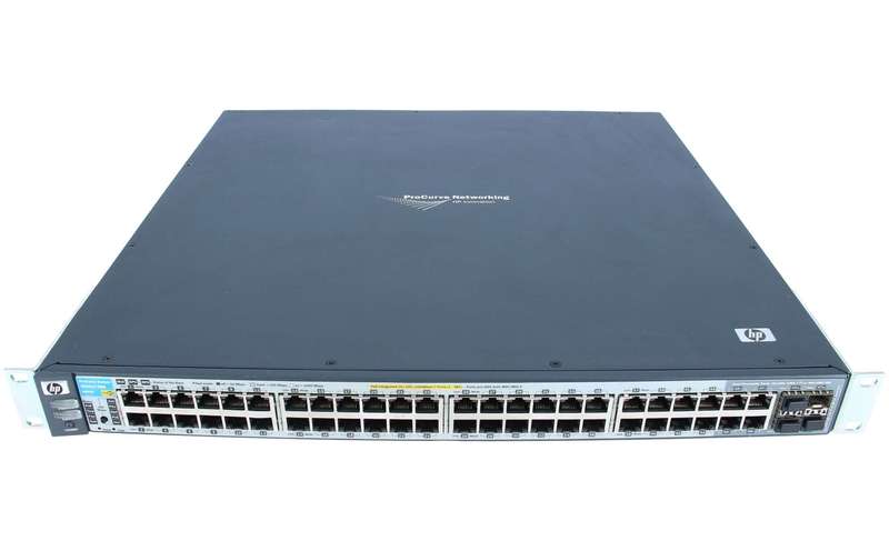 HPe PROCURVE,  3500-48G-POE, YL 44-PORT 1000BASE-T, SMART  ETHERNET SWITCH (HP ReNew 1Yr Warranty)