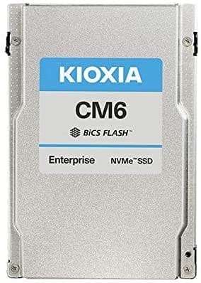 7.68TB Kioxia CM6-R, SFF 2.5" U.3, PCI Express 4.0, 3D BiCS Flash, NVMe (1 DWPD) 1.4M IOPS, PCIe ...