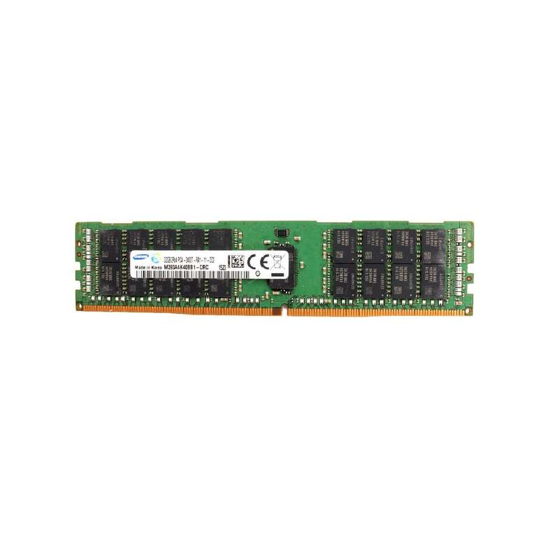 32GB SAMSUNG 2400MHZ, PC4-19200, CL17 ECC REGISTERED DUAL RANK X4 1.2V, DDR-4 SDRAM 288-PIN DIMM,...