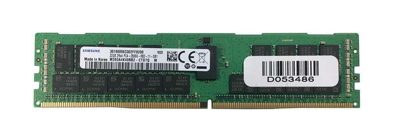 32GB (Dell) Samsung PC4-21300 DDR4-2666MHz ECC Reg. CL19, 288-Pin DIMM 1.2V Dual Rank Server Memory