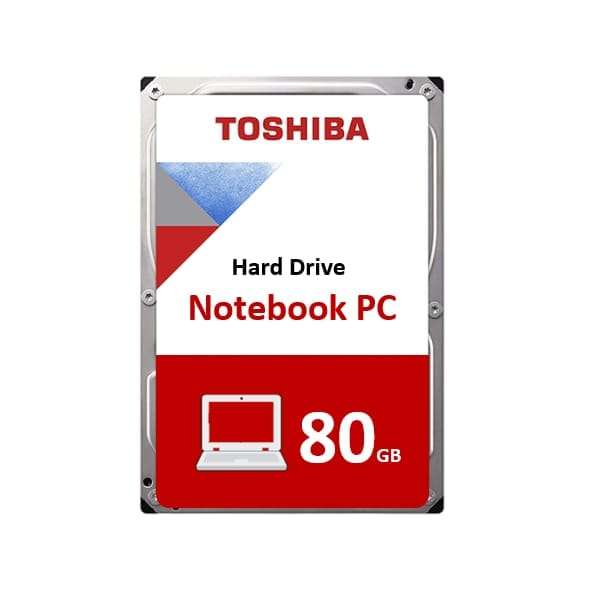 80GB Toshiba 2.5" SATA 5400rpm 8MB Notebook Hard Drive