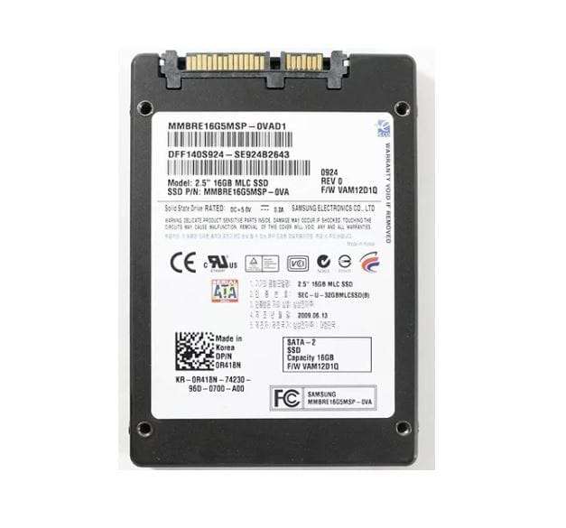 16GB Samsung, MLC 2.5", SATA II, (0.29 DWPD) SSD