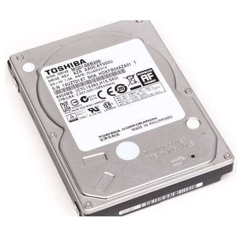 2TB Toshiba 15mm 2.5" SATA-3Gb/s 5400rpm 8MB Notebook HD
