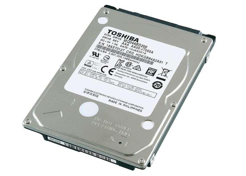 2TB TOSHIBA, MQ04AB Series, SATA, 6GB/s, 2.5, 5400RPM, 128MB Cache, Notebook HDD