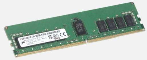 16GB Micron, 2Rx8, CL22, DDR4-3200Mhz, PC4-25600, 1.2V, RDIMM ECC Server Memory RAM