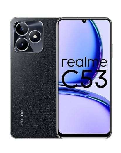 REALME C53 RMX3760, Mighty Black, 6GB RAM, 128GB Storage, 50MP AI Camera, Octa-Core Chipset, 17.1...