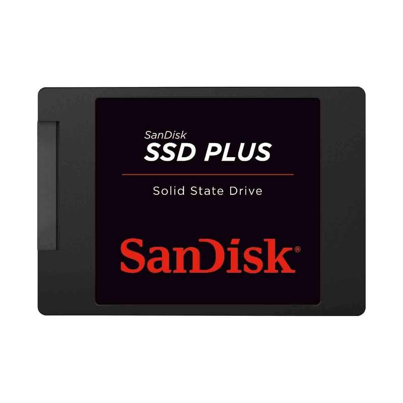 480GB SanDisk SSD PLUS Internal SSD - SATA III 6 Gb/s 2.5"/7mm, Up to 535 MB/s