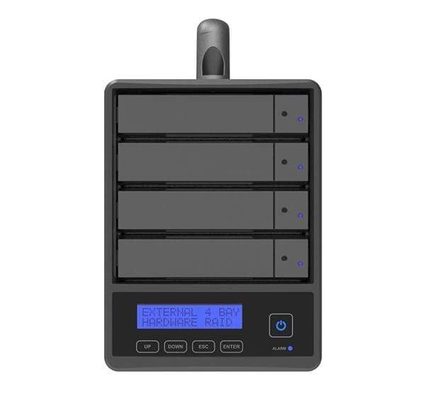 4-Bay STARDOM SohoRAID SR4-Series, USB 3.2 Gen1, Touch Button On/Off, RAID Setting, Hardware RAID...