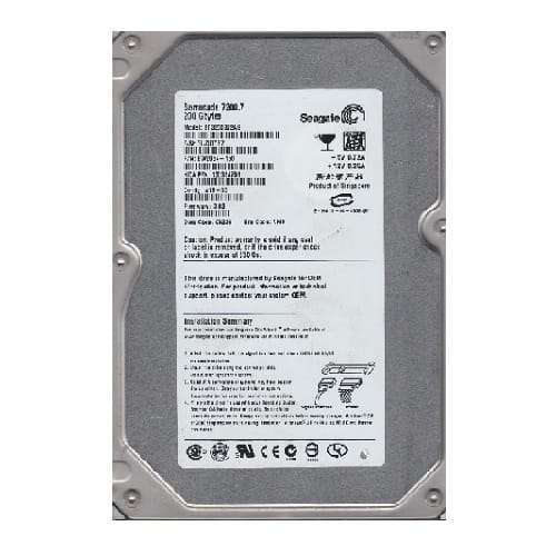 200GB Seagate Barracuda 7200.7, SATA, 1.5Gb/s, 3.5, 7200RPM, 8MB Cache, Desktop HDD