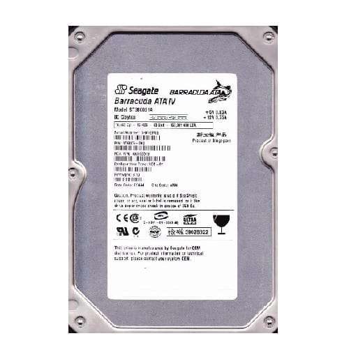 80GB Seagate 3.5" IDE 7200rpm Internal HD (ReNew)