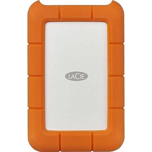 4TB LaCie Rugged USB-3, Type-C External Mobile Drive, (OEM Packaged/Not Retail)