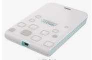 Hitachi LifeStudio Mobile Plus, 500GB, USB 2.0, Portable External HD, Light Gray/Turquoise (ReNew)